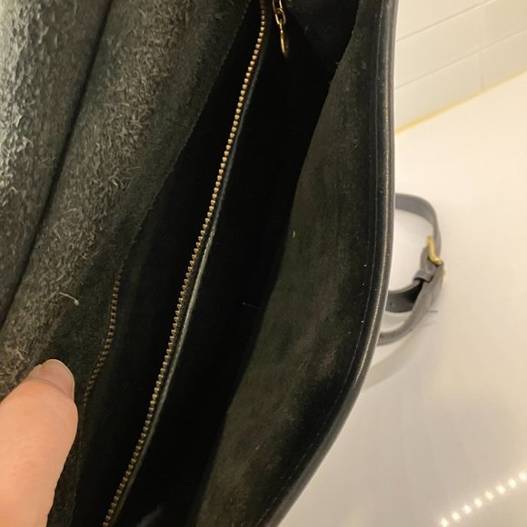 Vintage 90s Coach Black leather purse 9927 - Picture 7 of 9